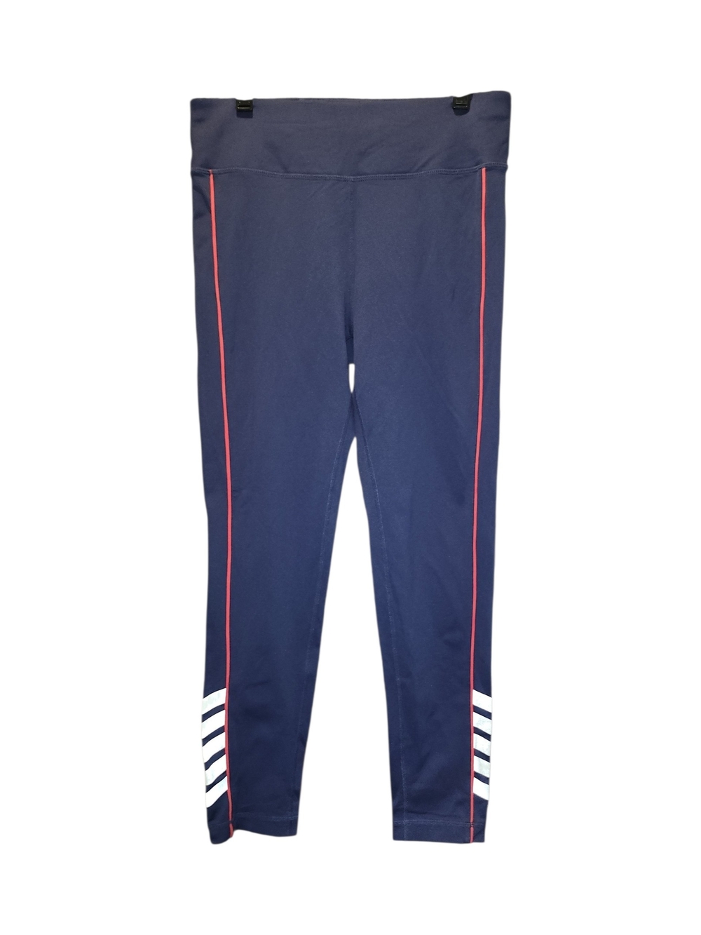 Tommy Hilfiger Sport Navy Blue Athletic Leggings Size L / G | Red Piping White S